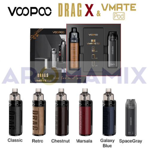 VOOPOO Drag X/S + Vmate Pod Gift Set купить в Москве, Vape, Вейп, Электронные сигареты, Жидкости фото 2