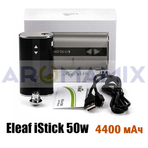 Eleaf iStick 50w 4400 mAh (оригинал) купить в Москве, Vape, Вейп, Электронные сигареты, Жидкости фото 5