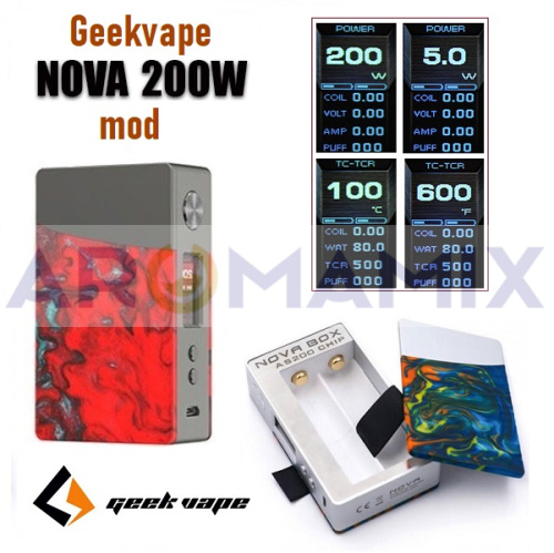 GeekVape Nova Mod 200w купить в Москве, Vape, Вейп, Электронные сигареты, Жидкости фото 4