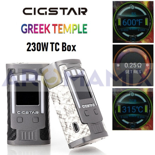 Cigstar Greek Temple 230W TC mod купить в Москве, Vape, Вейп, Электронные сигареты, Жидкости фото 4