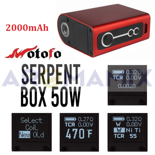 Wotofo Serpent 50W 2000mAh купить в Москве, Vape, Вейп, Электронные сигареты, Жидкости фото 3