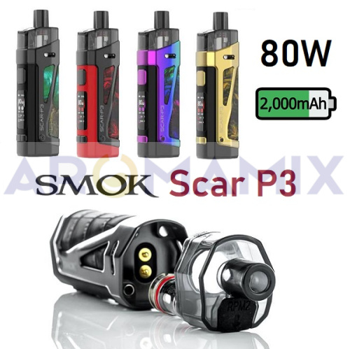 Smok - Scar P3 80W Mod Kit купить в Москве, Vape, Вейп, Электронные сигареты, Жидкости фото 2