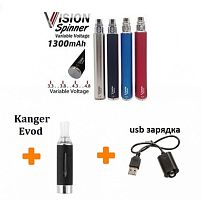 Spiner 1300, Kanger Evod, USB.