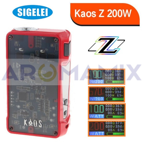 Sigelei Kaos Z 200W (оригинал) купить в Москве, Vape, Вейп, Электронные сигареты, Жидкости фото 4