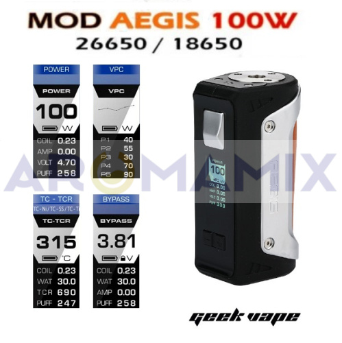 GeekVape Aegis 100W TC купить в Москве, Vape, Вейп, Электронные сигареты, Жидкости фото 4