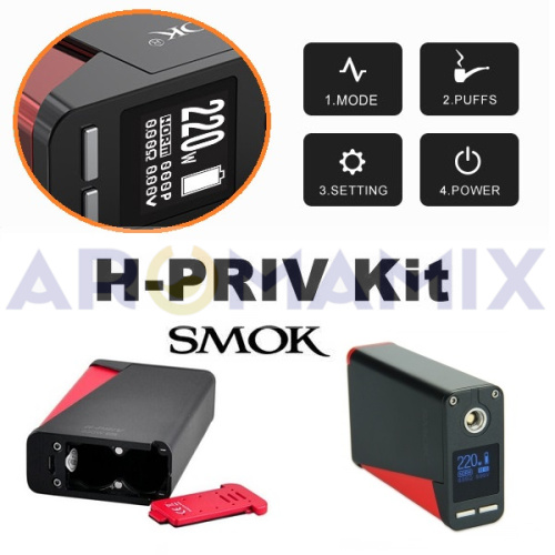 Smok H-Priv 200W Kit купить в Москве, Vape, Вейп, Электронные сигареты, Жидкости фото 2