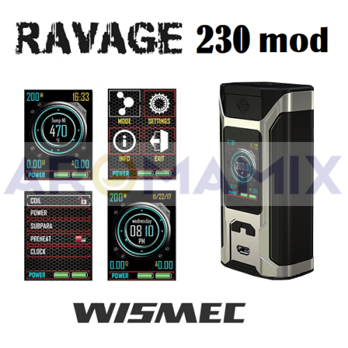 Wismec Sinuous Ravage230 mod (оригинал) купить в Москве, Vape, Вейп, Электронные сигареты, Жидкости