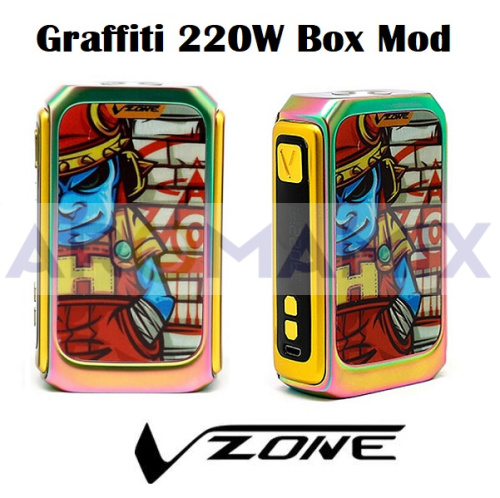 Tesla and Vzone Graffiti 220W mod (оригинал) купить в Москве, Vape, Вейп, Электронные сигареты, Жидкости фото 4