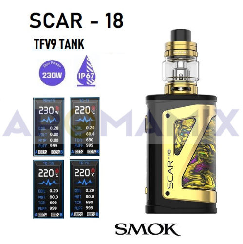 SMOK SCAR-18 230W Kit купить в Москве, Vape, Вейп, Электронные сигареты, Жидкости фото 3