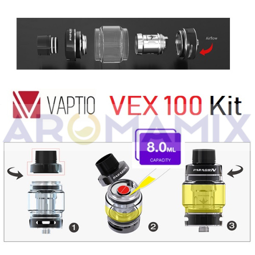 Vaptio VEX 100 Kit купить в Москве, Vape, Вейп, Электронные сигареты, Жидкости фото 6