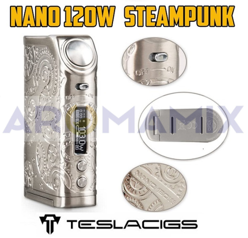 Tesla Steampunk Nano 120W купить в Москве, Vape, Вейп, Электронные сигареты, Жидкости фото 4