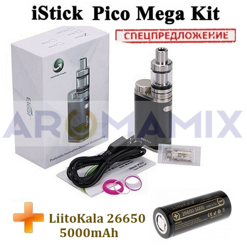 iStick Pico Mega TC Full Kit с аккумулятором (оригинал) купить в Москве, Vape, Вейп, Электронные сигареты, Жидкости