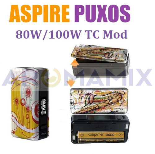 Aspire Puxos 80/100W TC Mod купить в Москве, Vape, Вейп, Электронные сигареты, Жидкости фото 6