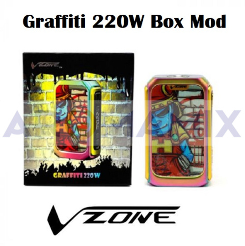 Tesla and Vzone Graffiti 220W mod (оригинал) купить в Москве, Vape, Вейп, Электронные сигареты, Жидкости фото 3