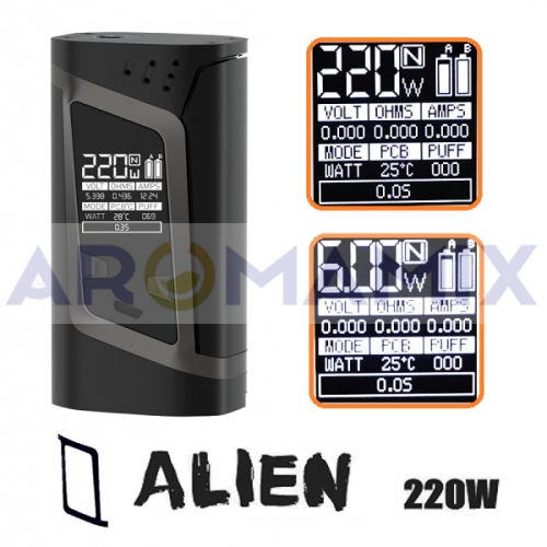 Smok Alien 220W mod (оригинал) купить в Москве, Vape, Вейп, Электронные сигареты, Жидкости фото 3