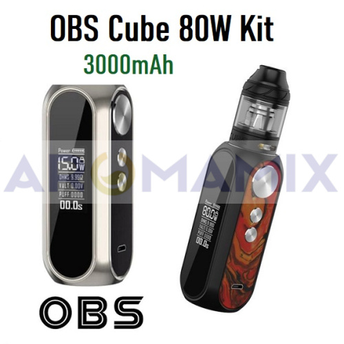 OBS Cube 80w Starter Kit 3000mAh купить в Москве, Vape, Вейп, Электронные сигареты, Жидкости