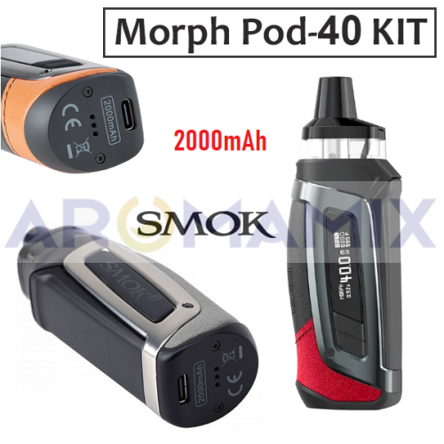 SMOK Morph POD-40 2000mAh Kit купить в Москве, Vape, Вейп, Электронные сигареты, Жидкости фото 3