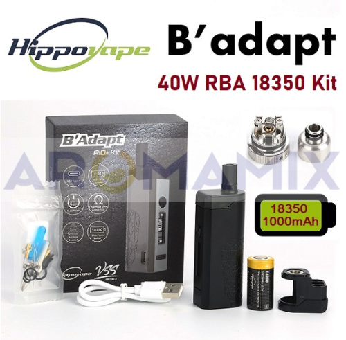 Hippovape B'Adapt 40W RBA Pod Kit купить в Москве, Vape, Вейп, Электронные сигареты, Жидкости