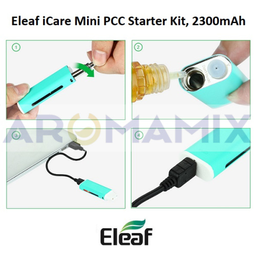Eleaf iCare Mini PCC Starter Kit, 2300mAh купить в Москве, Vape, Вейп, Электронные сигареты, Жидкости фото 4