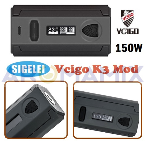 Sigelei Vcigo K3 150W Mod (оригинал) купить в Москве, Vape, Вейп, Электронные сигареты, Жидкости