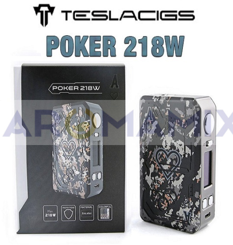 Tesla Poker 218W TC Mod купить в Москве, Vape, Вейп, Электронные сигареты, Жидкости
