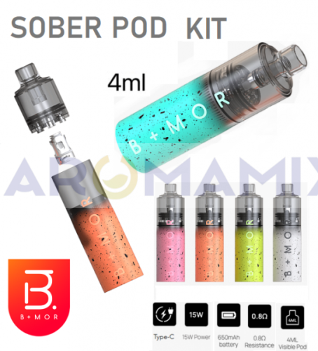 BMOR Sober pod 4ml купить в Москве, Vape, Вейп, Электронные сигареты, Жидкости