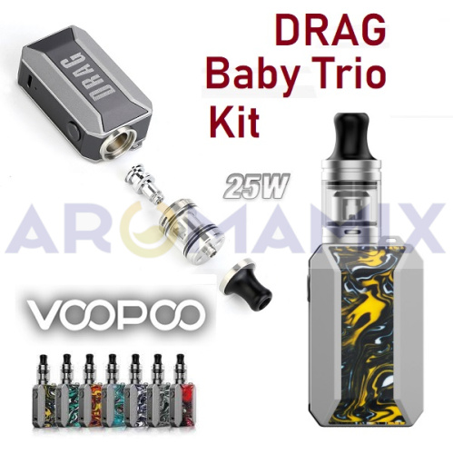 Voopoo Drag Baby Trio kit купить в Москве, Vape, Вейп, Электронные сигареты, Жидкости фото 3