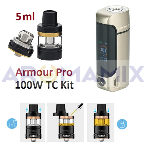 Vaporesso Armour Pro 100W TC Kit купить в Москве, Vape, Вейп, Электронные сигареты, Жидкости фото 2