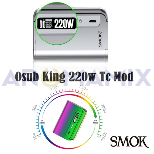 Smok Osub King 220w Tc Mod купить в Москве, Vape, Вейп, Электронные сигареты, Жидкости