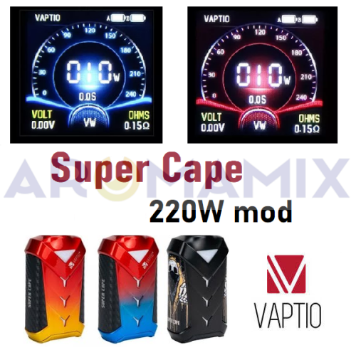 Vaptio Super Cape 220W mod купить в Москве, Vape, Вейп, Электронные сигареты, Жидкости фото 2