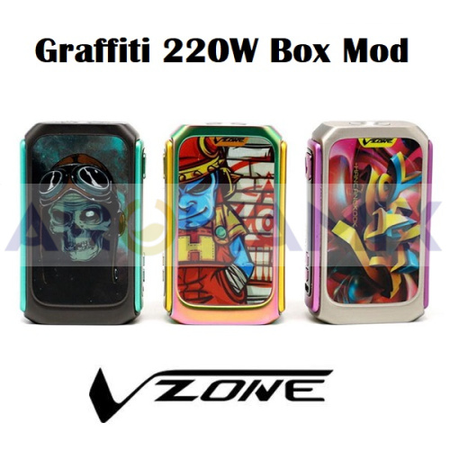 Tesla and Vzone Graffiti 220W mod (оригинал) купить в Москве, Vape, Вейп, Электронные сигареты, Жидкости фото 2