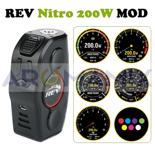 REV Nitro 200W Mod купить в Москве, Vape, Вейп, Электронные сигареты, Жидкости фото 2