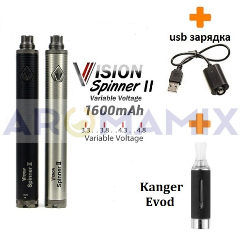 Spiner V2 1600, Kanger Evod, USB. купить в Москве, Vape, Вейп, Электронные сигареты, Жидкости