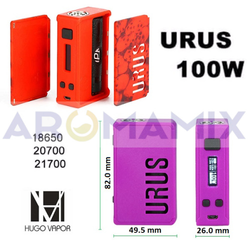 Hugo Vapor URUS 100W Black TC Mod купить в Москве, Vape, Вейп, Электронные сигареты, Жидкости фото 2