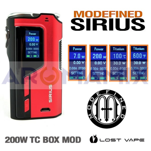 Lost Vape Modefined Sirius 200W (оригинал) купить в Москве, Vape, Вейп, Электронные сигареты, Жидкости фото 3