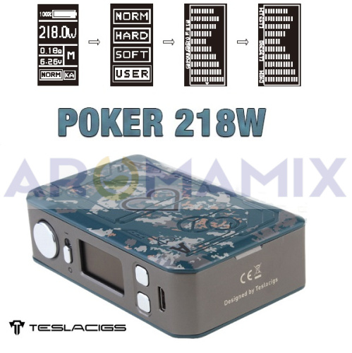 Tesla Poker 218W TC Mod купить в Москве, Vape, Вейп, Электронные сигареты, Жидкости фото 4