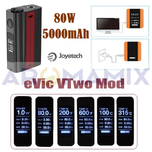 Joyetech eVic VTwo 5000 mAh 80w mod купить в Москве, Vape, Вейп, Электронные сигареты, Жидкости фото 3