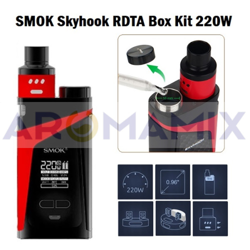 Smok Skyhook RDTA Box Mod 220W TC Kit купить в Москве, Vape, Вейп, Электронные сигареты, Жидкости фото 4