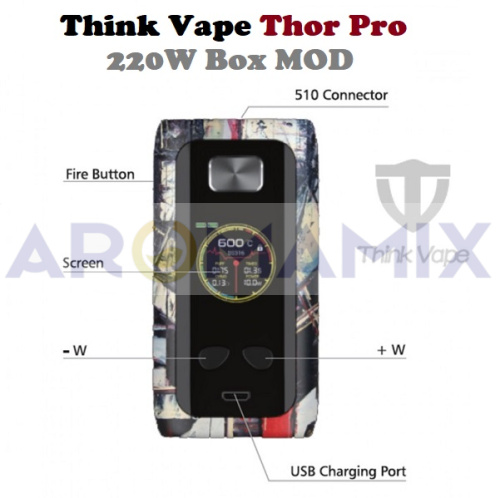 Think Vape Thor Pro 220W MOD купить в Москве, Vape, Вейп, Электронные сигареты, Жидкости фото 3