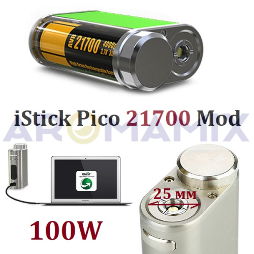 Eleaf iStick Pico 21700 mod купить в Москве, Vape, Вейп, Электронные сигареты, Жидкости фото 3