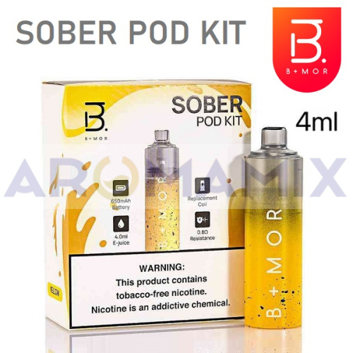 BMOR Sober pod 4ml купить в Москве, Vape, Вейп, Электронные сигареты, Жидкости фото 5
