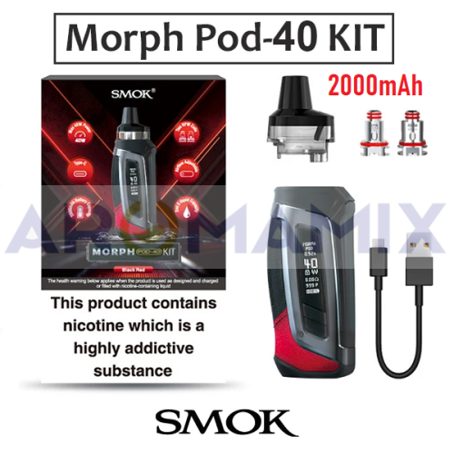 SMOK Morph POD-40 2000mAh Kit купить в Москве, Vape, Вейп, Электронные сигареты, Жидкости фото 4