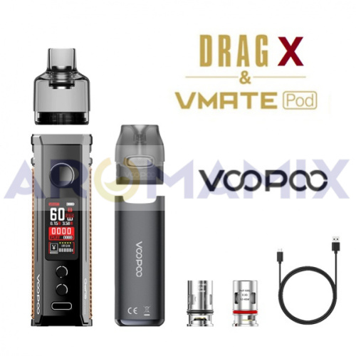 VOOPOO Drag X/S + Vmate Pod Gift Set купить в Москве, Vape, Вейп, Электронные сигареты, Жидкости