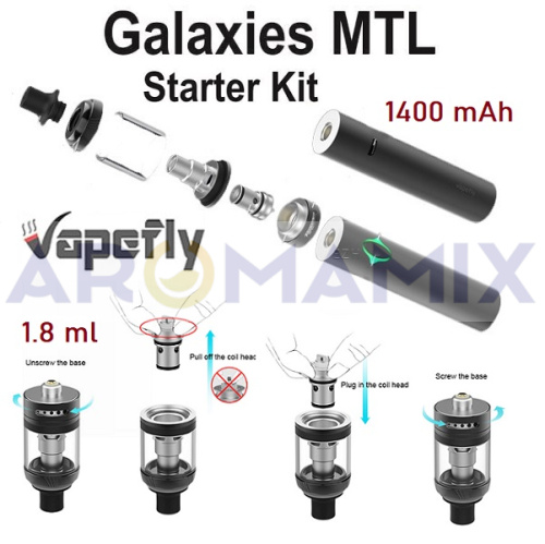 Vapefly Galaxies MTL Starter KIT купить в Москве, Vape, Вейп, Электронные сигареты, Жидкости фото 4