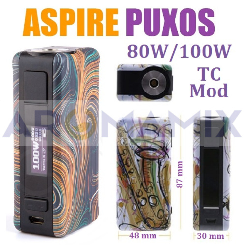 Aspire Puxos 80/100W TC Mod купить в Москве, Vape, Вейп, Электронные сигареты, Жидкости фото 2