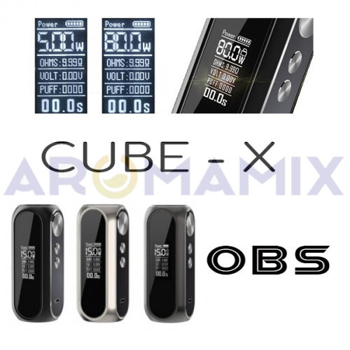 OBS Cube X 80W Mod (18650) купить в Москве, Vape, Вейп, Электронные сигареты, Жидкости фото 3