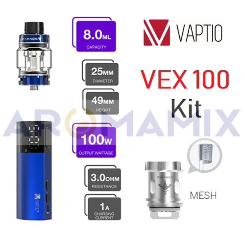 Vaptio VEX 100 Kit купить в Москве, Vape, Вейп, Электронные сигареты, Жидкости фото 2