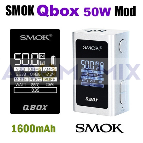 Smok Q-Box 50w 1600 мАч mod купить в Москве, Vape, Вейп, Электронные сигареты, Жидкости фото 3
