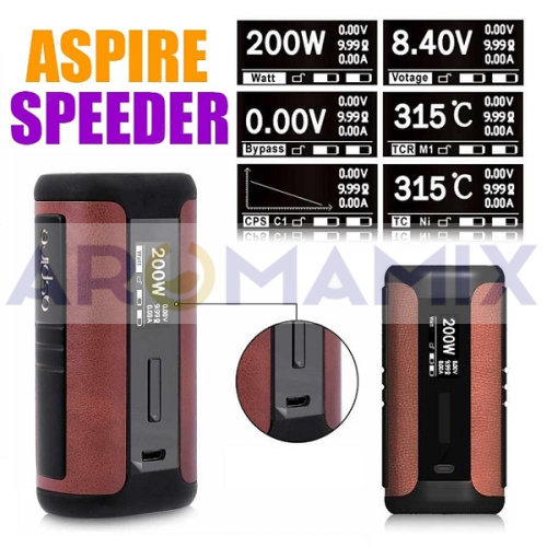 Aspire Speeder 200W купить в Москве, Vape, Вейп, Электронные сигареты, Жидкости фото 6