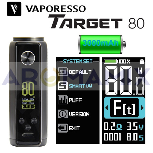 Vaporesso Target 80 mod 3000mAh купить в Москве, Vape, Вейп, Электронные сигареты, Жидкости фото 2